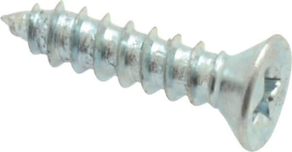 Value Collection - #4 Flat Head Phillips Sheet Metal Screw - Steel, 1/2" OAL, Grade 2 - Industrial Tool & Supply