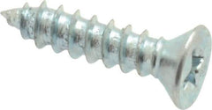 Value Collection - #4 Flat Head Phillips Sheet Metal Screw - Steel, 1/2" OAL, Grade 2 - Industrial Tool & Supply