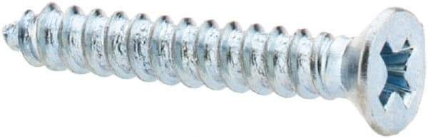 Value Collection - #4 Flat Head Phillips Sheet Metal Screw - Steel, 3/4" OAL, Grade 2 - Industrial Tool & Supply