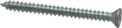 Value Collection - #6 Flat Head Phillips Sheet Metal Screw - Steel, 1-1/2" OAL, Grade 2 - Industrial Tool & Supply
