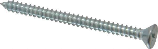 Value Collection - #6 Flat Head Phillips Sheet Metal Screw - Steel, 1-3/4" OAL, Grade 2 - Industrial Tool & Supply
