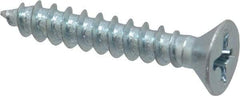 Value Collection - #8 Flat Head Phillips Sheet Metal Screw - Steel, 1" OAL, Grade 2 - Industrial Tool & Supply