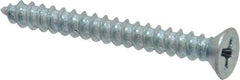 Value Collection - #8 Flat Head Phillips Sheet Metal Screw - Steel, 1-1/2" OAL, Grade 2 - Industrial Tool & Supply