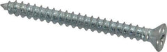 Value Collection - #8 Flat Head Phillips Sheet Metal Screw - Steel, 1-3/4" OAL, Grade 2 - Industrial Tool & Supply