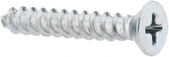Value Collection - #10 Flat Head Phillips Sheet Metal Screw - Steel, 1-1/4" OAL, Grade 2 - Industrial Tool & Supply