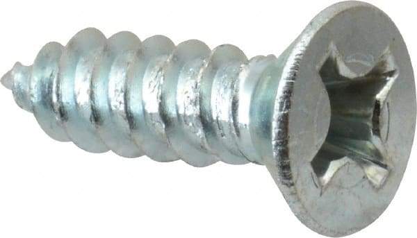 Value Collection - #12 Flat Head Phillips Sheet Metal Screw - Steel, 3/4" OAL, Grade 2 - Industrial Tool & Supply