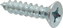 Value Collection - #12 Flat Head Phillips Sheet Metal Screw - Steel, 1" OAL, Grade 2 - Industrial Tool & Supply