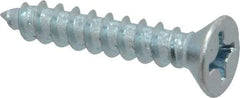 Value Collection - #12 Flat Head Phillips Sheet Metal Screw - Steel, 1-1/4" OAL, Grade 2 - Industrial Tool & Supply