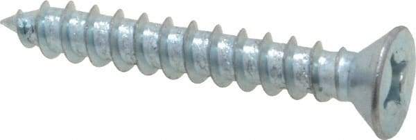 Value Collection - #12 Flat Head Phillips Sheet Metal Screw - Steel, 1-1/2" OAL, Grade 2 - Industrial Tool & Supply