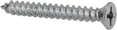 Value Collection - #12 Flat Head Phillips Sheet Metal Screw - Steel, 1-3/4" OAL, Grade 2 - Industrial Tool & Supply