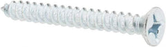 Value Collection - #12 Flat Head Phillips Sheet Metal Screw - Steel, 2" OAL, Grade 2 - Industrial Tool & Supply