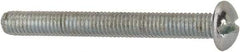Value Collection - #10-32 UNF, 1-3/4" Length Under Head Slotted Drive Machine Screw - Round Head, Alloy Steel, Zinc-Plated Finish, Without Washer - Industrial Tool & Supply