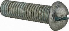 Value Collection - 1/2-13 UNC, 1-3/4" Length Under Head Slotted Drive Machine Screw - Round Head, Grade J82 Steel, Zinc-Plated Finish, Without Washer - Industrial Tool & Supply