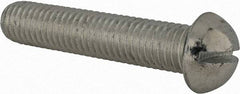 Value Collection - 1/2-13 UNC, 2-1/2" Length Under Head Slotted Drive Machine Screw - Round Head, Alloy Steel, Zinc-Plated Finish, Without Washer - Industrial Tool & Supply