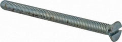 Value Collection - #10-32 UNF, 2-1/2" OAL Slotted Drive Machine Screw - Flat Head, Grade 2 Steel, Zinc-Plated Finish, Without Washer - Industrial Tool & Supply
