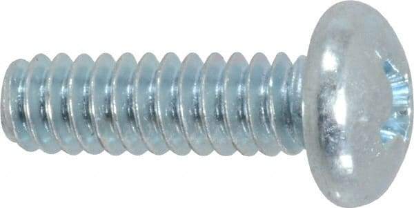 Value Collection - #10-24 UNC, 5/8" Length Under Head Phillips Drive Machine Screw - Pan Head, Grade 2 Steel, Zinc-Plated Finish, Without Washer - Industrial Tool & Supply