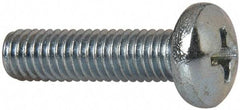 Value Collection - #10-32 UNF, 3/4" Length Under Head Phillips Drive Machine Screw - Pan Head, Grade 2 Steel, Zinc-Plated Finish, Without Washer - Industrial Tool & Supply