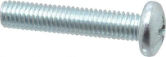 Value Collection - #10-32 UNF, 1" Length Under Head Phillips Drive Machine Screw - Pan Head, Grade 2 Steel, Zinc-Plated Finish, Without Washer - Industrial Tool & Supply