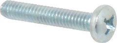 Value Collection - 1/4-20 UNC, 1-1/2" Length Under Head Phillips Drive Machine Screw - Pan Head, Grade 2 Steel, Zinc-Plated Finish, Without Washer - Industrial Tool & Supply