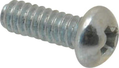 Value Collection - #4-40 UNC, 5/16" Length Under Head Phillips Drive Machine Screw - Round Head, Grade 2 Steel, Zinc-Plated Finish, Without Washer - Industrial Tool & Supply