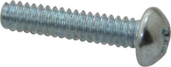 Value Collection - #4-40 UNC, 1/2" Length Under Head Phillips Drive Machine Screw - Round Head, Grade 2 Steel, Zinc-Plated Finish, Without Washer - Industrial Tool & Supply