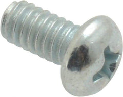 Value Collection - #8-32 UNC, 5/16" Length Under Head Phillips Drive Machine Screw - Round Head, Grade 2 Steel, Zinc-Plated Finish, Without Washer - Industrial Tool & Supply