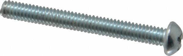 Value Collection - #8-32 UNC, 1-1/2" Length Under Head Phillips Drive Machine Screw - Round Head, Grade 2 Steel, Zinc-Plated Finish, Without Washer - Industrial Tool & Supply