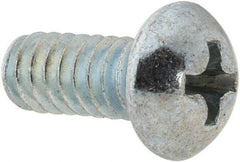 Value Collection - #10-24 UNC, 7/16" Length Under Head Phillips Drive Machine Screw - Round Head, Grade 2 Steel, Zinc-Plated Finish, Without Washer - Industrial Tool & Supply