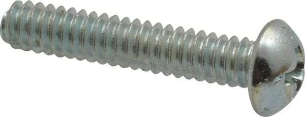 Value Collection - #10-24 UNC, 1" Length Under Head Phillips Drive Machine Screw - Round Head, Grade 2 Steel, Zinc-Plated Finish, Without Washer - Industrial Tool & Supply