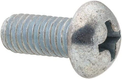 Value Collection - #10-32 UNF, 7/16" Length Under Head Phillips Drive Machine Screw - Round Head, Grade 2 Steel, Zinc-Plated Finish, Without Washer - Industrial Tool & Supply
