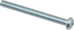 Value Collection - #10-32 UNF, 2" Length Under Head Phillips Drive Machine Screw - Round Head, Grade 2 Steel, Zinc-Plated Finish, Without Washer - Industrial Tool & Supply