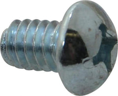 Value Collection - 1/4-20 UNC, 3/8" Length Under Head Phillips Drive Machine Screw - Round Head, Grade 2 Steel, Zinc-Plated Finish, Without Washer - Industrial Tool & Supply