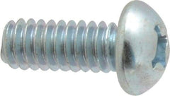 Value Collection - 1/4-20 UNC, 5/8" Length Under Head Phillips Drive Machine Screw - Round Head, Grade 2 Steel, Zinc-Plated Finish, Without Washer - Industrial Tool & Supply