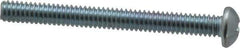 Value Collection - 1/4-20 UNC, 2-1/2" Length Under Head Phillips Drive Machine Screw - Round Head, Grade 2 Steel, Zinc-Plated Finish, Without Washer - Industrial Tool & Supply