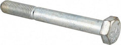 Made in USA - 5/16-24 UNF, 2-3/4" Length Under Head Hex Head Cap Screw - Partially Threaded, Grade 5 Steel, Zinc-Plated Finish, 1/2" Hex - Industrial Tool & Supply