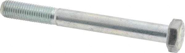 Made in USA - 5/16-24 UNF, 3" Length Under Head Hex Head Cap Screw - Partially Threaded, Grade 5 Steel, Zinc-Plated Finish, 1/2" Hex - Industrial Tool & Supply