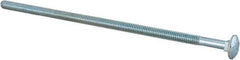 Value Collection - 1/4-20 UNC 7" Length Under Head, Standard Square Neck, Carriage Bolt - Grade 2 Steel, Zinc-Plated Finish - Industrial Tool & Supply