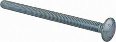 Value Collection - 5/16-18 UNC 4-1/2" Length Under Head, Standard Square Neck, Carriage Bolt - Grade 2 Steel, Zinc-Plated Finish - Industrial Tool & Supply