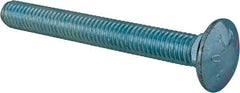 Value Collection - 3/8-16 UNC 3-1/4" Length Under Head, Standard Square Neck, Carriage Bolt - Grade 2 Steel, Zinc-Plated Finish - Industrial Tool & Supply