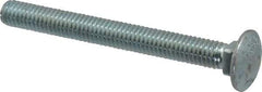 Value Collection - 3/8-16 UNC 3-1/2" Length Under Head, Standard Square Neck, Carriage Bolt - Grade 2 Steel, Zinc-Plated Finish - Industrial Tool & Supply