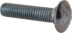 Value Collection - 7/16-14 UNC 2" Length Under Head, Standard Square Neck, Carriage Bolt - Grade 2 Steel, Zinc-Plated Finish - Industrial Tool & Supply