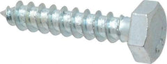 Value Collection - 1/4" Screw, 1-1/4" Length Under Head, Steel, Hex Head Lag Screw - Zinc Plated, Grade 2 - Industrial Tool & Supply