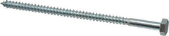 Value Collection - 1/4" Screw, 5" Length Under Head, Steel, Hex Head Lag Screw - Zinc Plated, Grade 2 - Industrial Tool & Supply