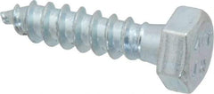 Value Collection - 5/16" Screw, 1-1/4" Length Under Head, Steel, Hex Head Lag Screw - Zinc Plated, Grade 2 - Industrial Tool & Supply