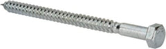 Value Collection - 5/16" Screw, 4-1/2" Length Under Head, Steel, Hex Head Lag Screw - Zinc Plated, Grade 2 - Industrial Tool & Supply