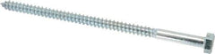 Value Collection - 5/16" Screw, 6" Length Under Head, Steel, Hex Head Lag Screw - Zinc Plated, Grade 2 - Industrial Tool & Supply