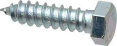 Value Collection - 1/2" Screw, 2" Length Under Head, Steel, Hex Head Lag Screw - Zinc Plated, Grade 2 - Industrial Tool & Supply