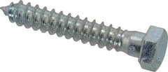 Value Collection - 1/2" Screw, 3" Length Under Head, Steel, Hex Head Lag Screw - Zinc Plated, Grade 2 - Industrial Tool & Supply