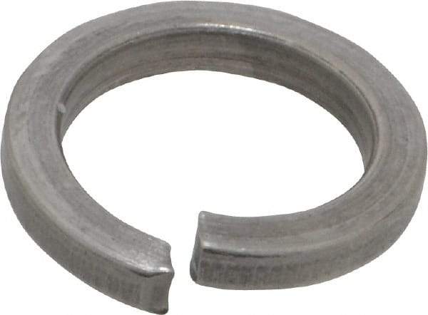 Value Collection - M12, 12.2mm ID, 2.5mm Thick High Collar Split Lock Washer - 18-8 Austenitic Grade A2 Stainless Steel, Uncoated, 12.2mm Min ID, 12.7mm Max ID, 18mm Max OD - Industrial Tool & Supply