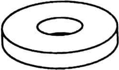 Value Collection - 1-3/8" Screw, Grade 2 Steel USS Flat Washer - 1.49" ID x 3.295" OD, 0.213" Thick, Galvanized Finish - Industrial Tool & Supply